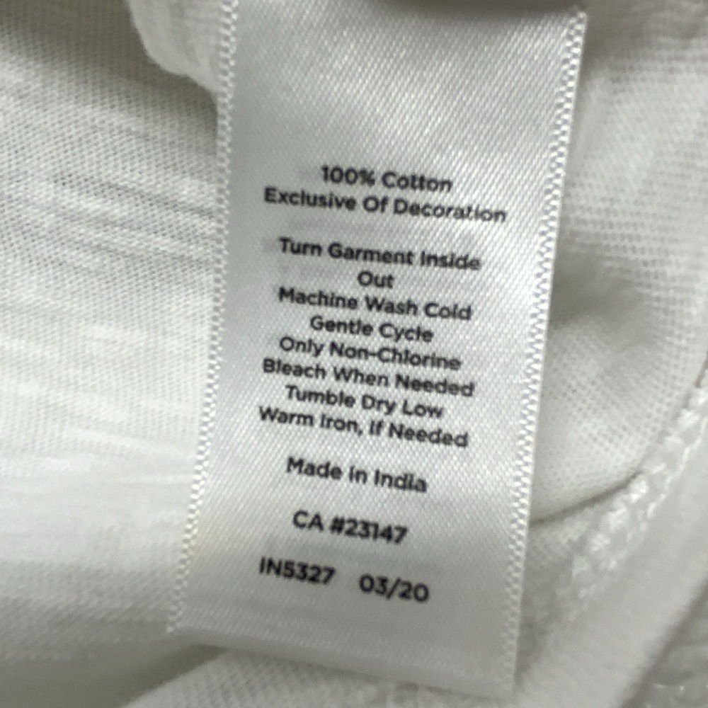 Talbots Womens Medium Top Red White Embroidered Floral Palm Tee Short Sleeve - Picture 12 of 12
